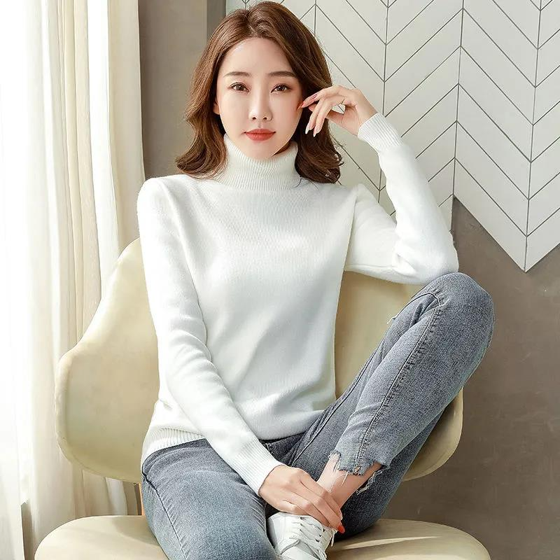 Fleece Lined Turtleneck Jumper