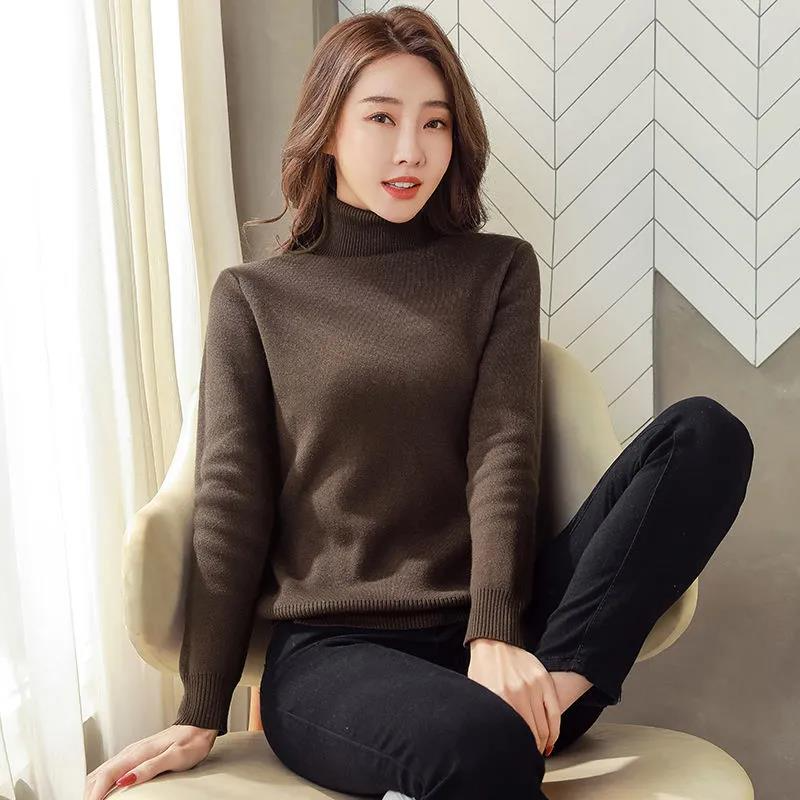 Fleece Lined Turtleneck Jumper