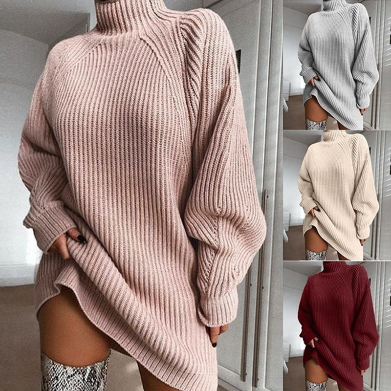 High Neck Jumper Dress
