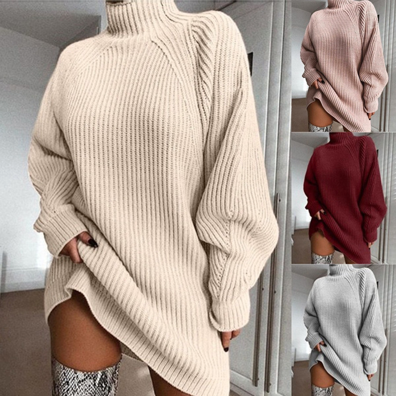 High Neck Jumper Dress