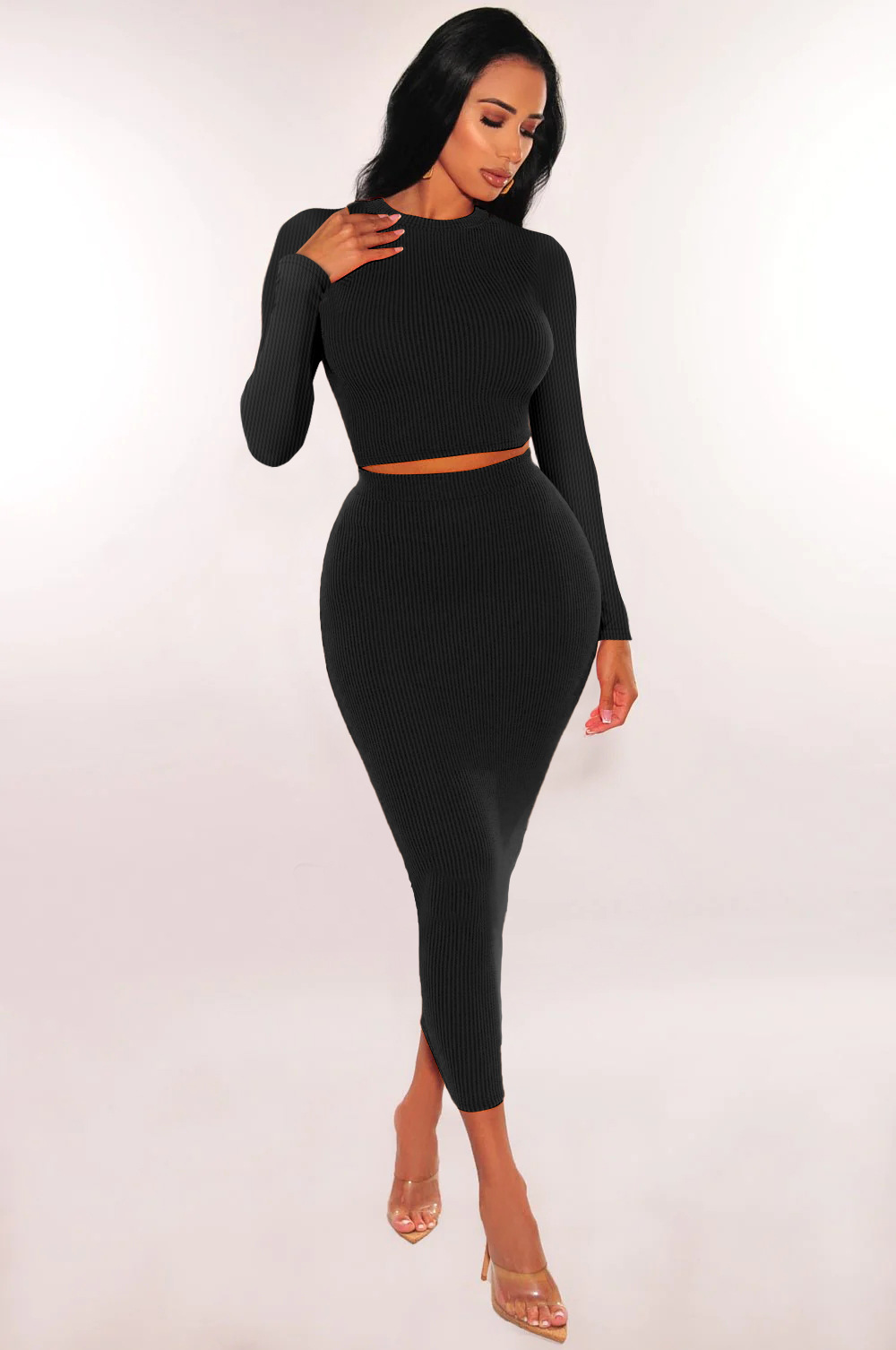 Bodycon Midi Skirt Co-Ord