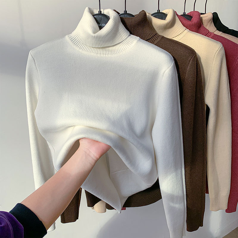 Fleece Lined Turtleneck Jumper