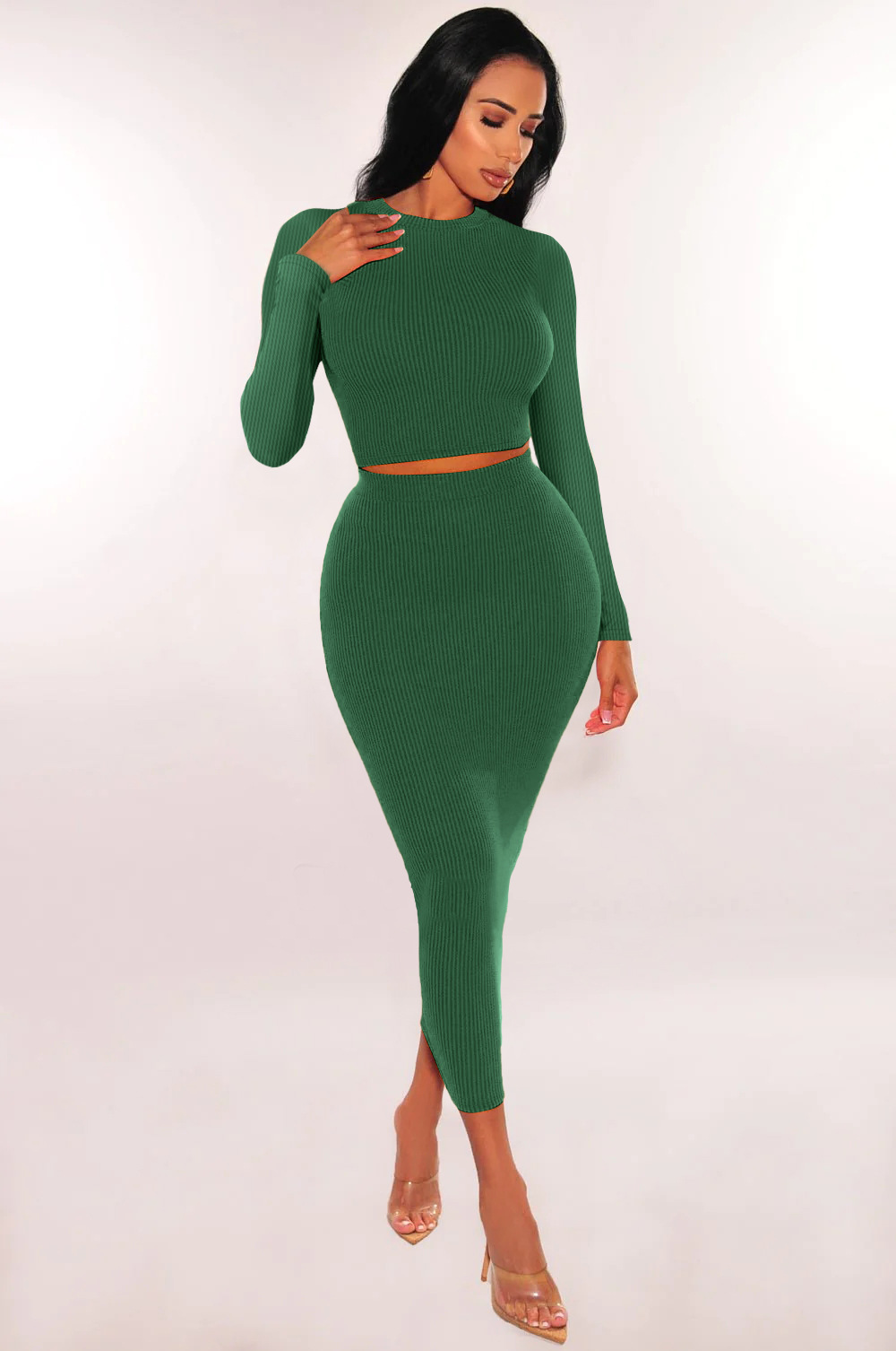 Bodycon Midi Skirt Co-Ord