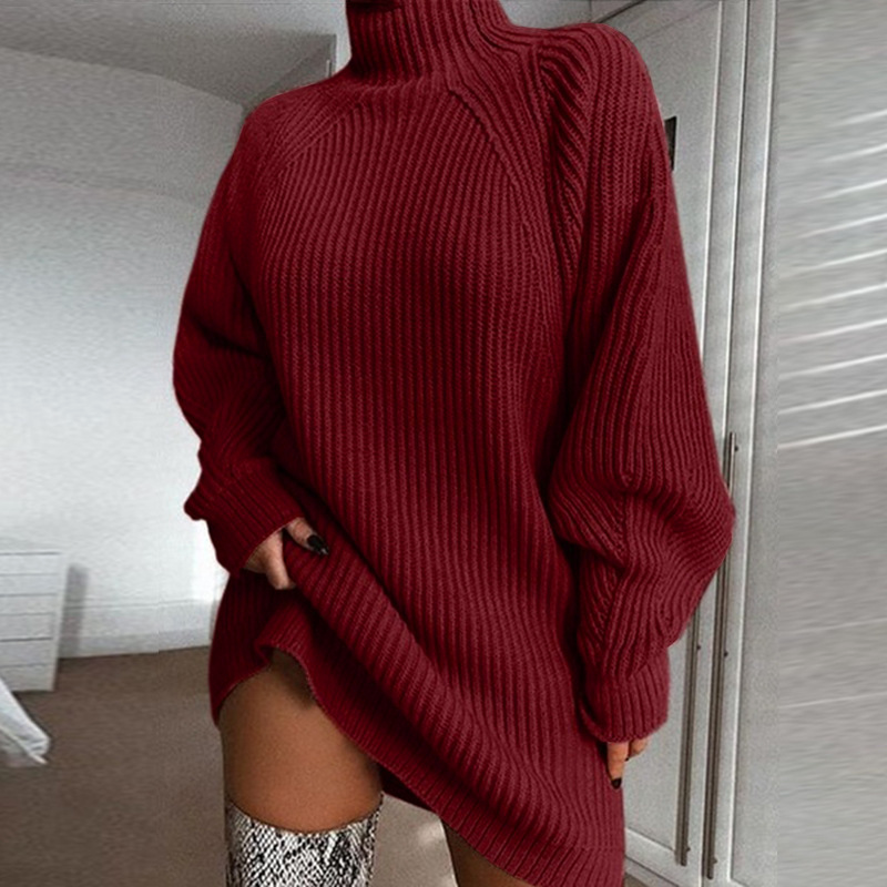 High Neck Jumper Dress