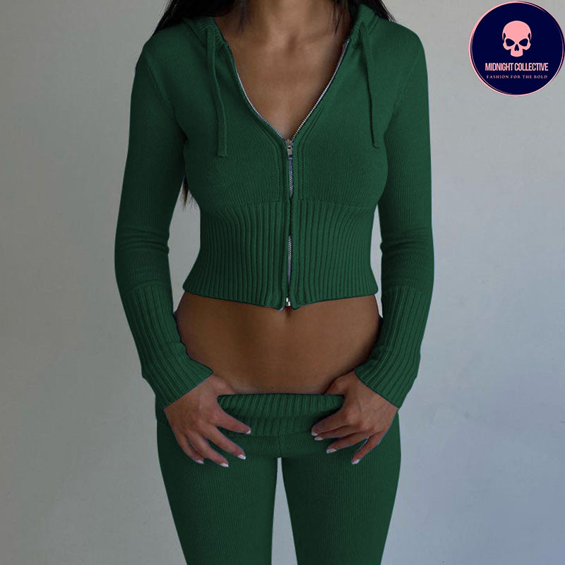 2pcs Knit Lounge Set