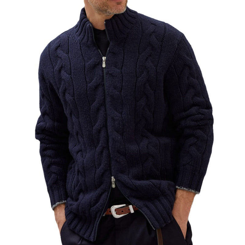 Mens Cable Knit Jacket