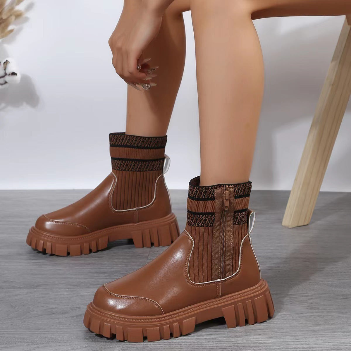 Chunky Sock Boot