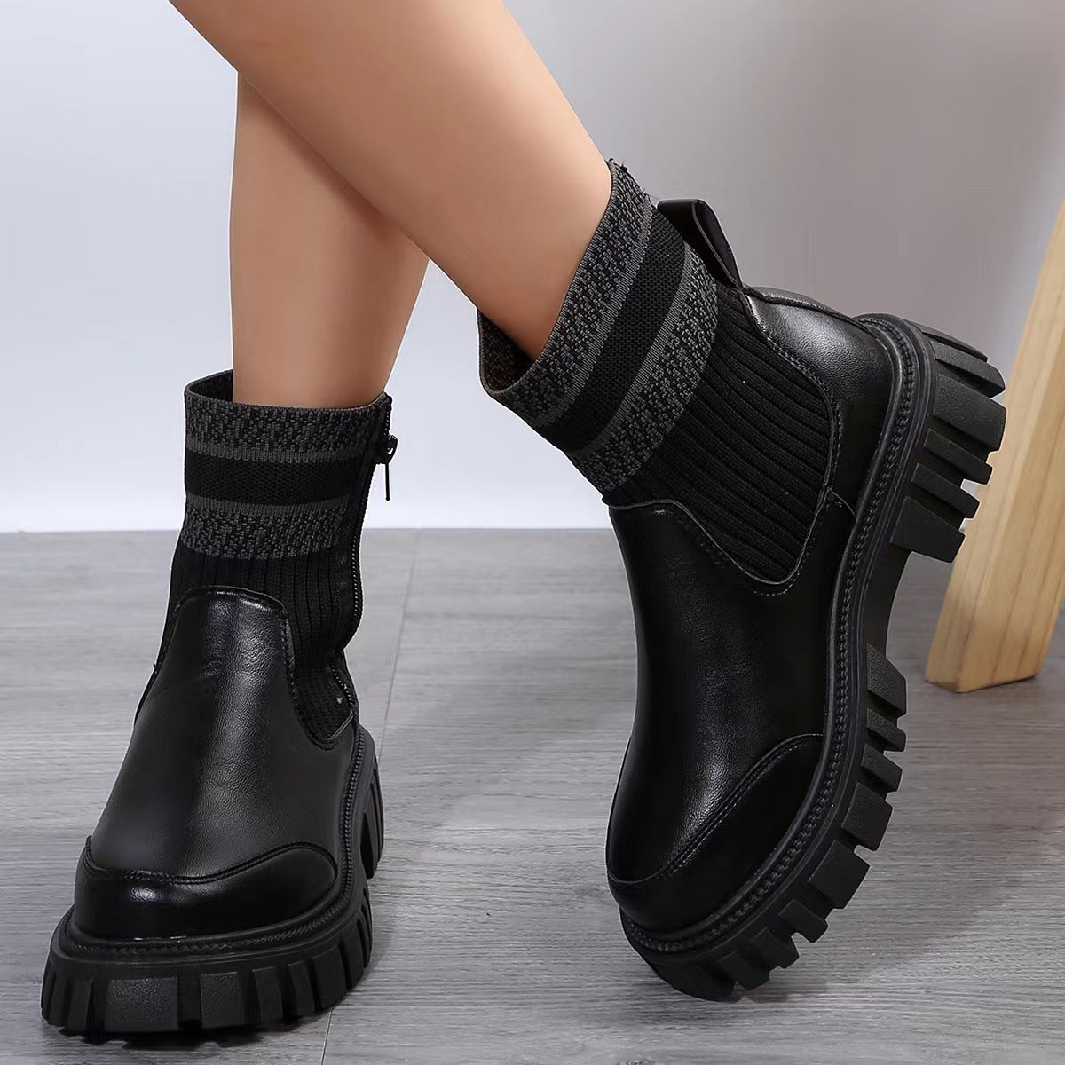 Chunky Sock Boot