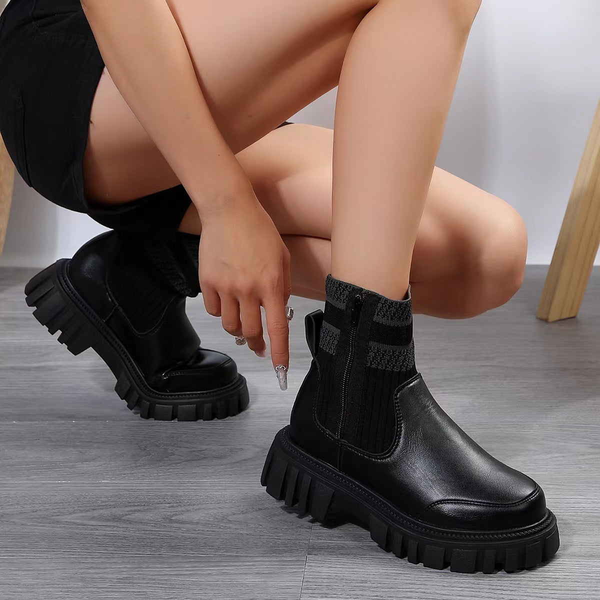 Chunky Sock Boot