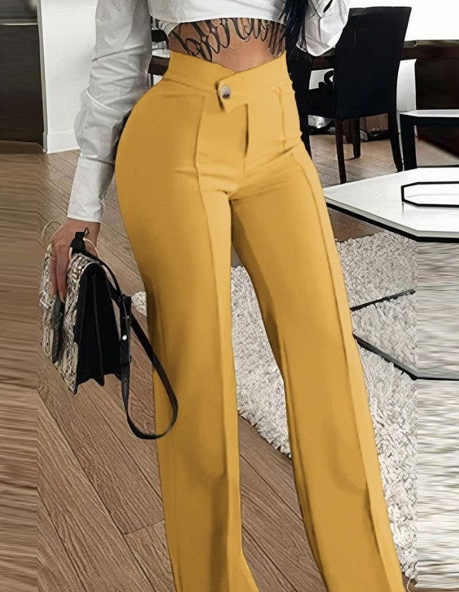 Wide Leg, Button Trouser