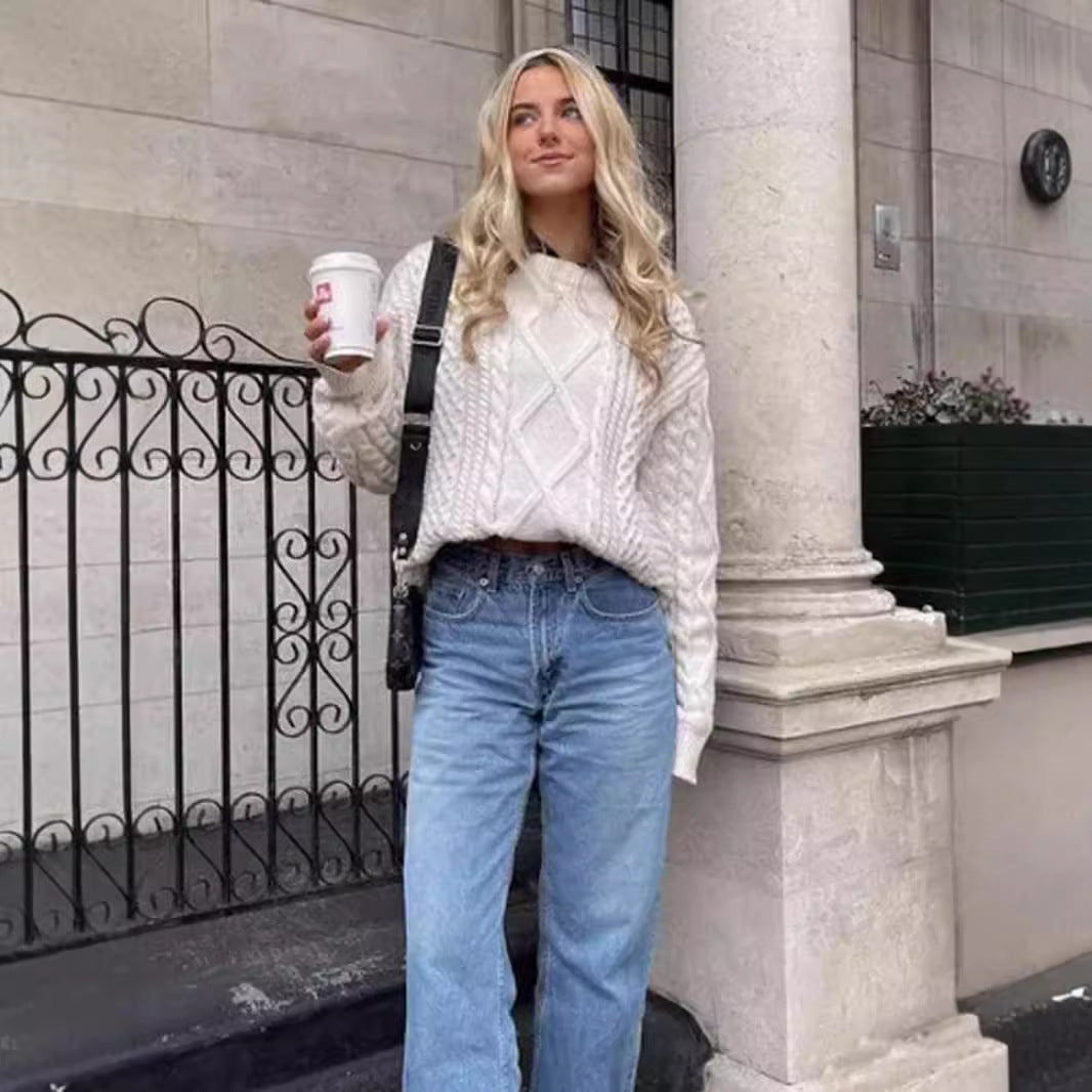 Soft Knit Pattered Jumper