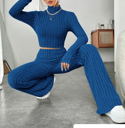 Ribbed Soft Style Two Pcs Co-Ord
