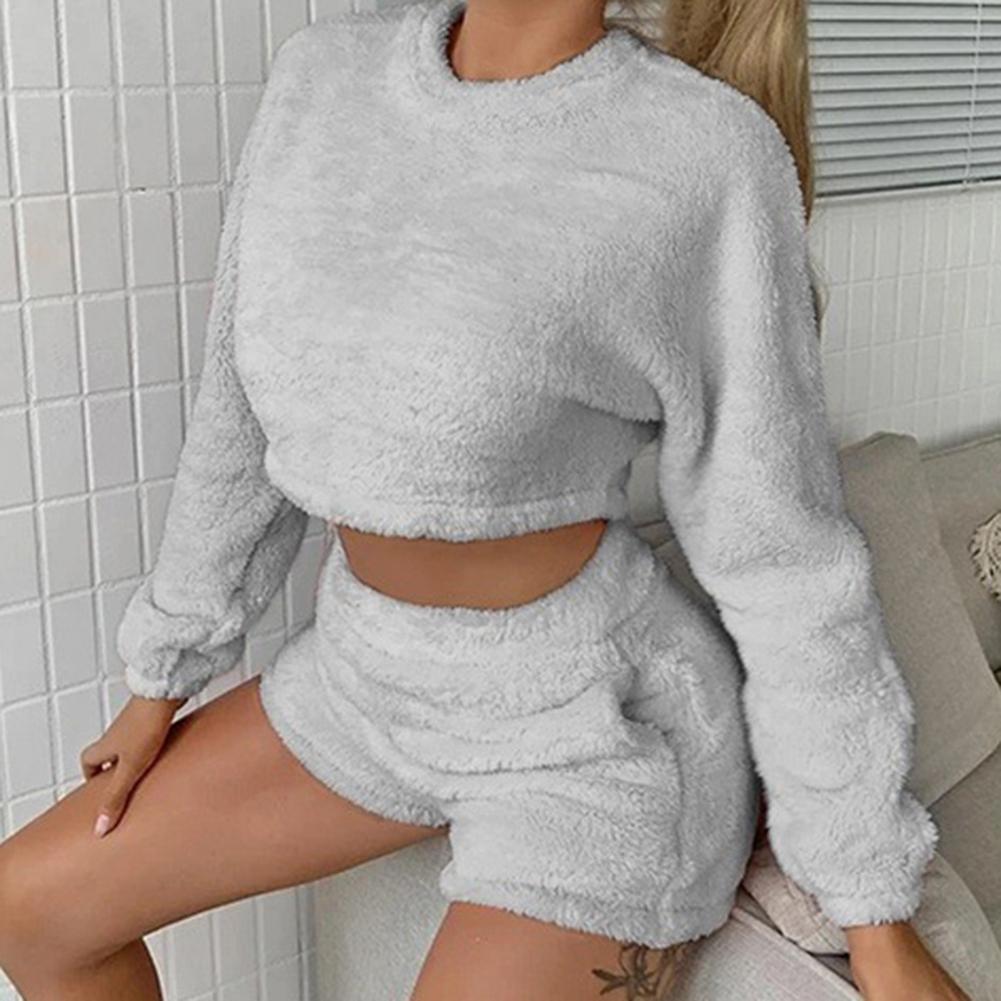 Fleece Shorts Lounge Set