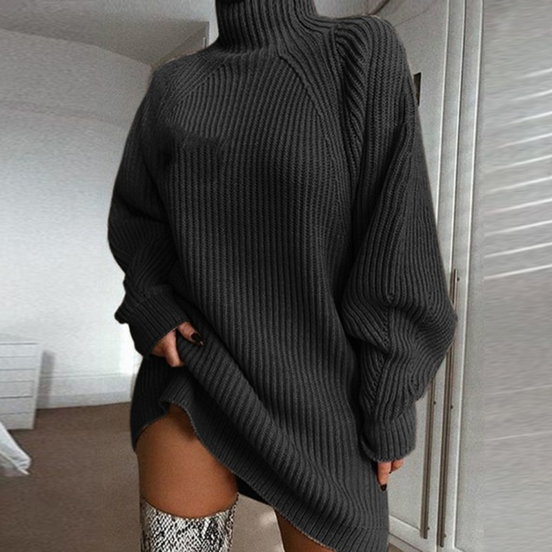 High Neck Jumper Dress