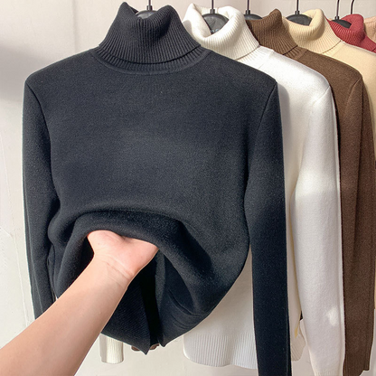 Fleece Lined Turtleneck Jumper