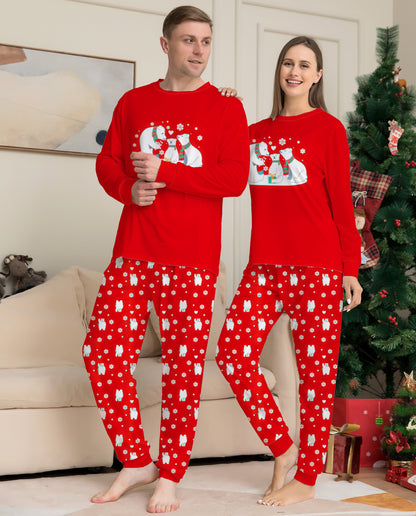 Family Matching Christmas Polar Bear Festive Pyjama