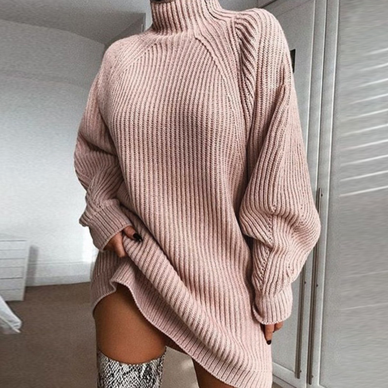 High Neck Jumper Dress