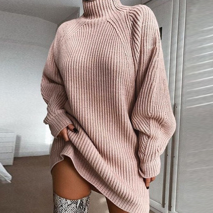 High Neck Jumper Dress