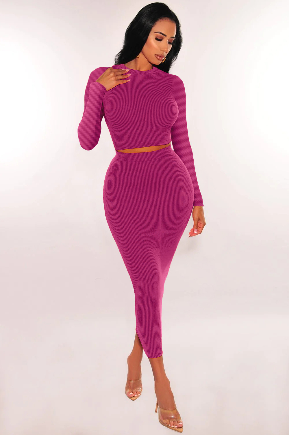 Bodycon Midi Skirt Co-Ord