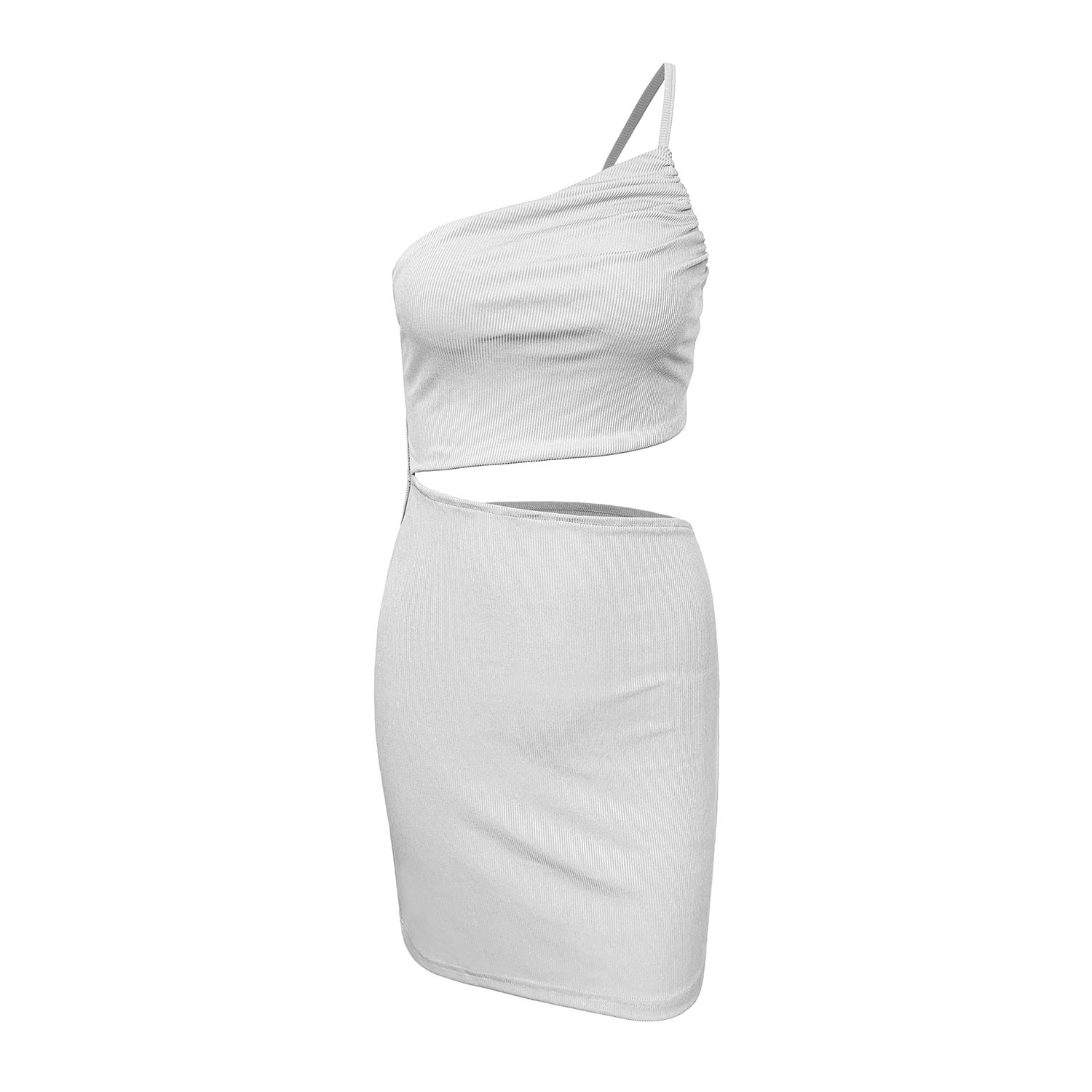 Cut Out One Shoulder Party Dress