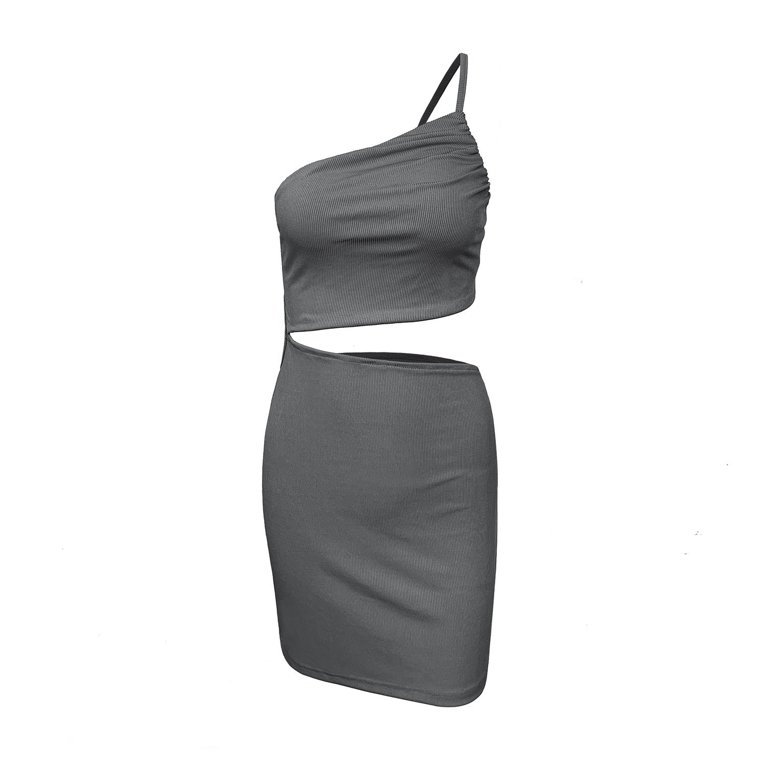 Cut Out One Shoulder Party Dress