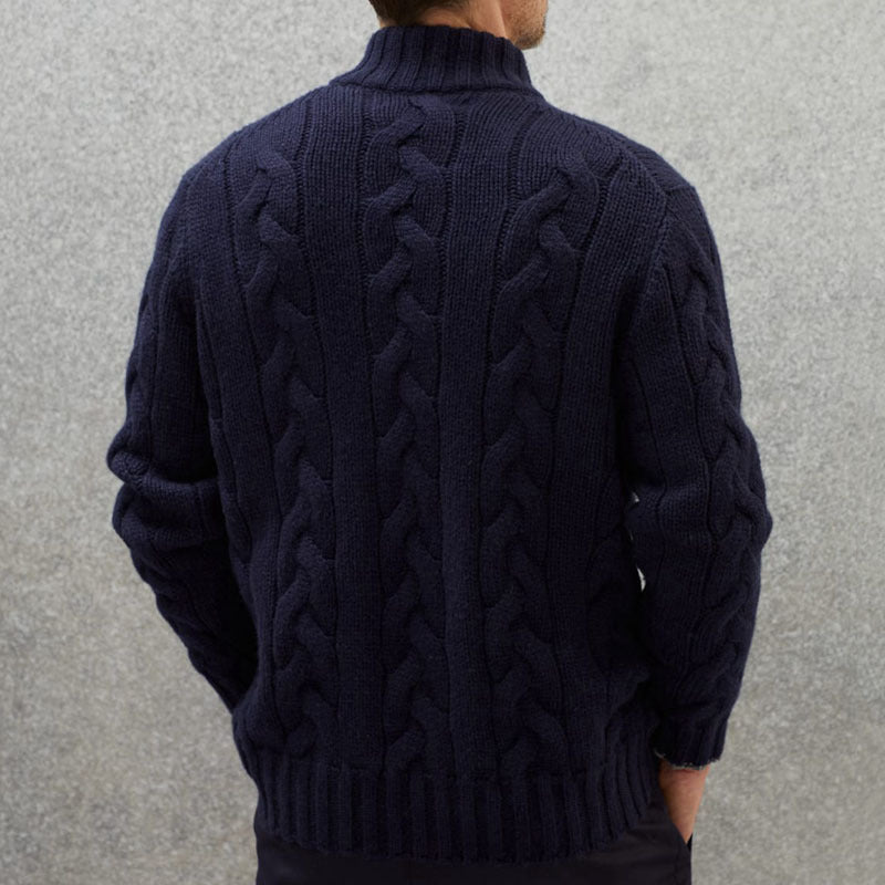 Mens Cable Knit Jacket