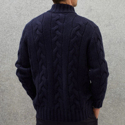 Mens Cable Knit Jacket