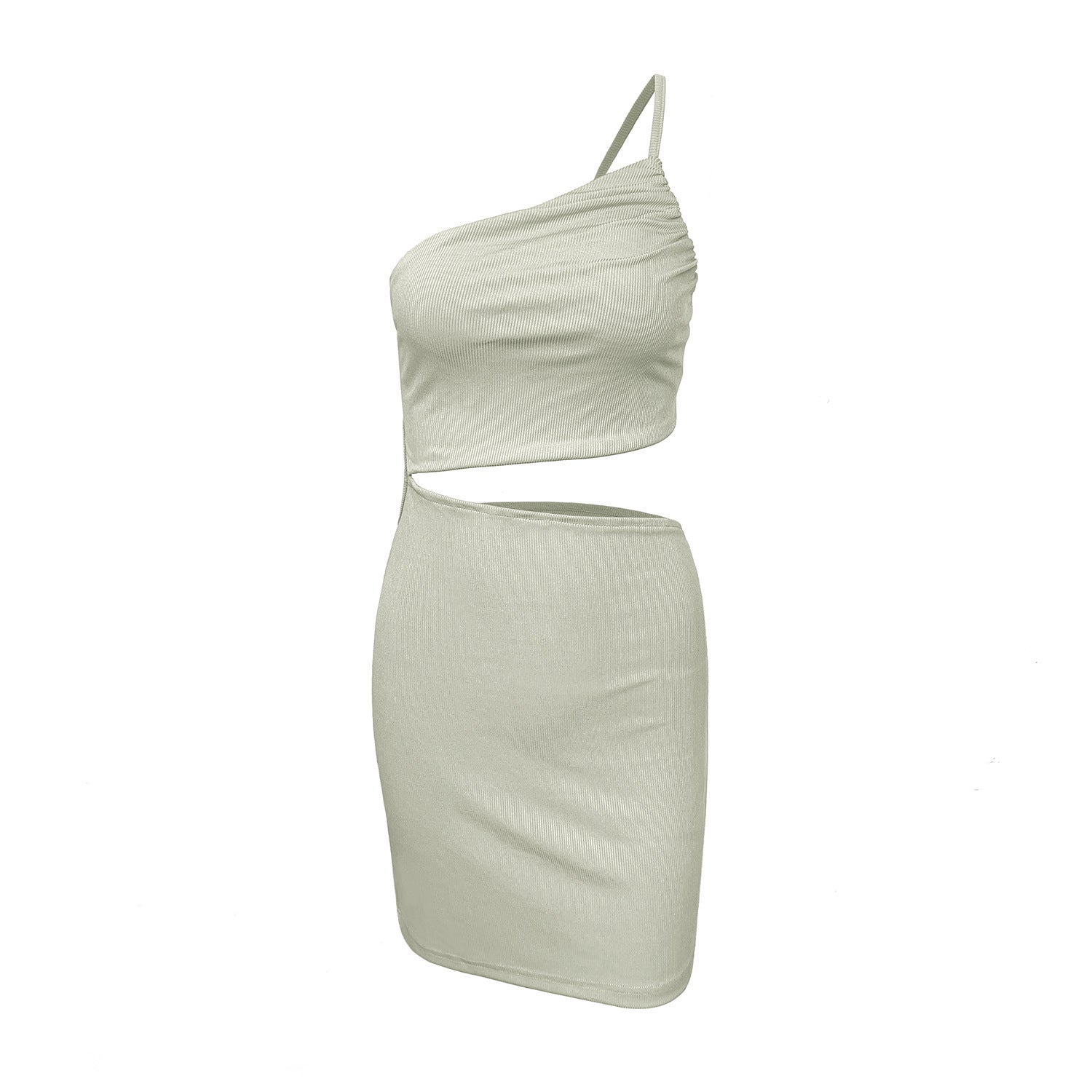 Cut Out One Shoulder Party Dress