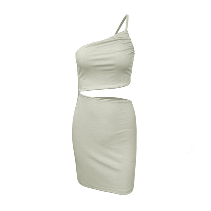 Cut Out One Shoulder Party Dress