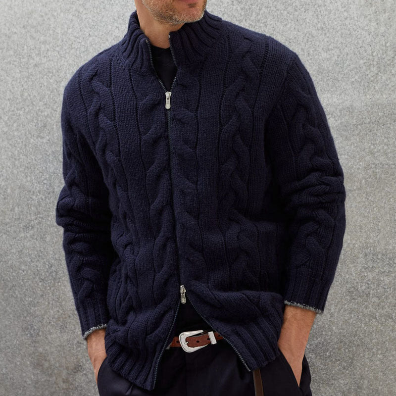 Mens Cable Knit Jacket
