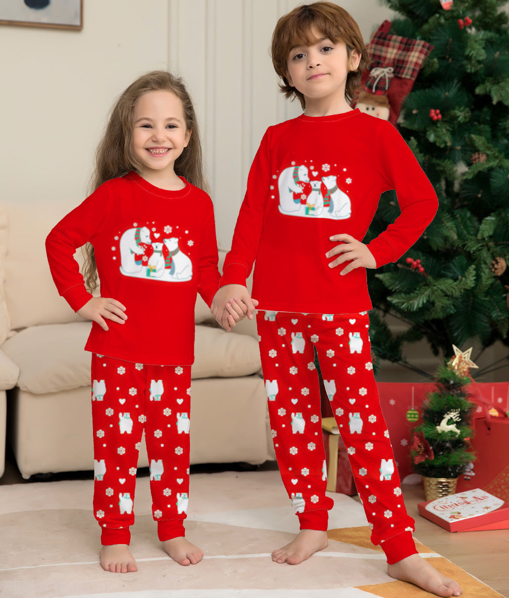 Family Matching Christmas Polar Bear Festive Pyjama