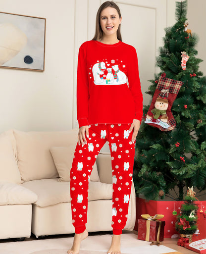 Family Matching Christmas Polar Bear Festive Pyjama